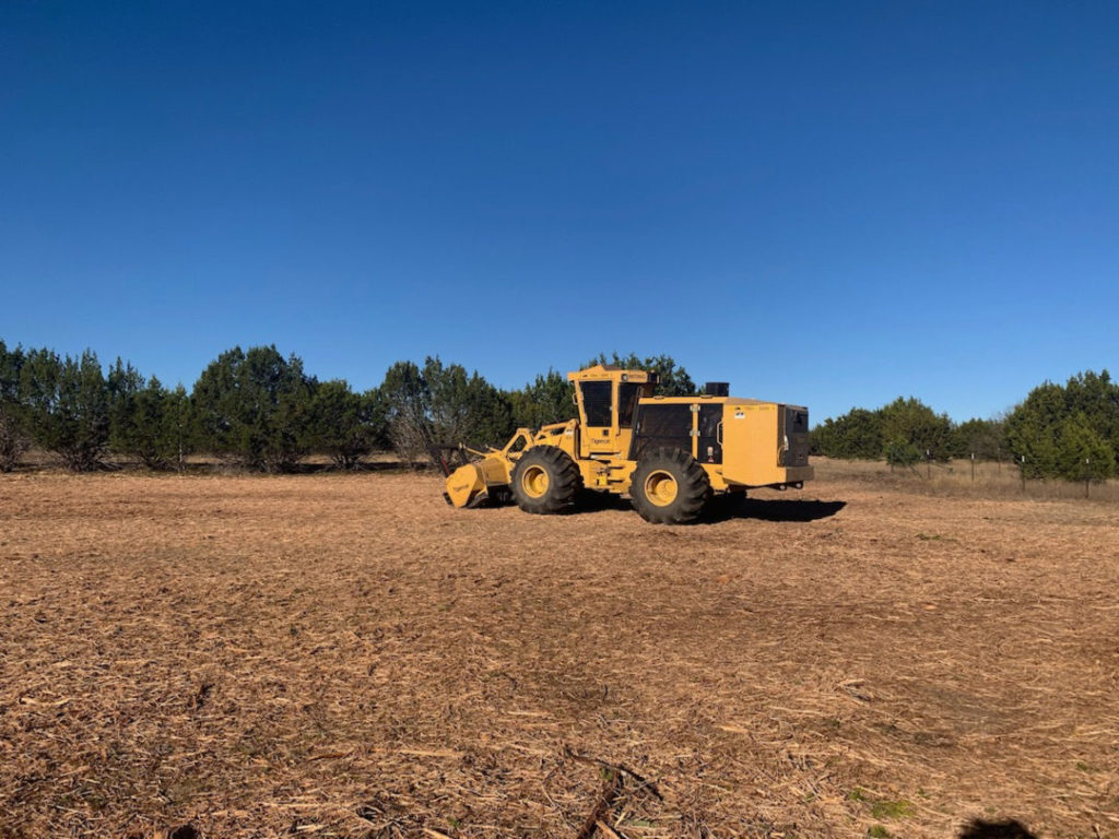 Mulched Field in Texas